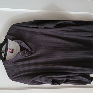 Mens button neck henley